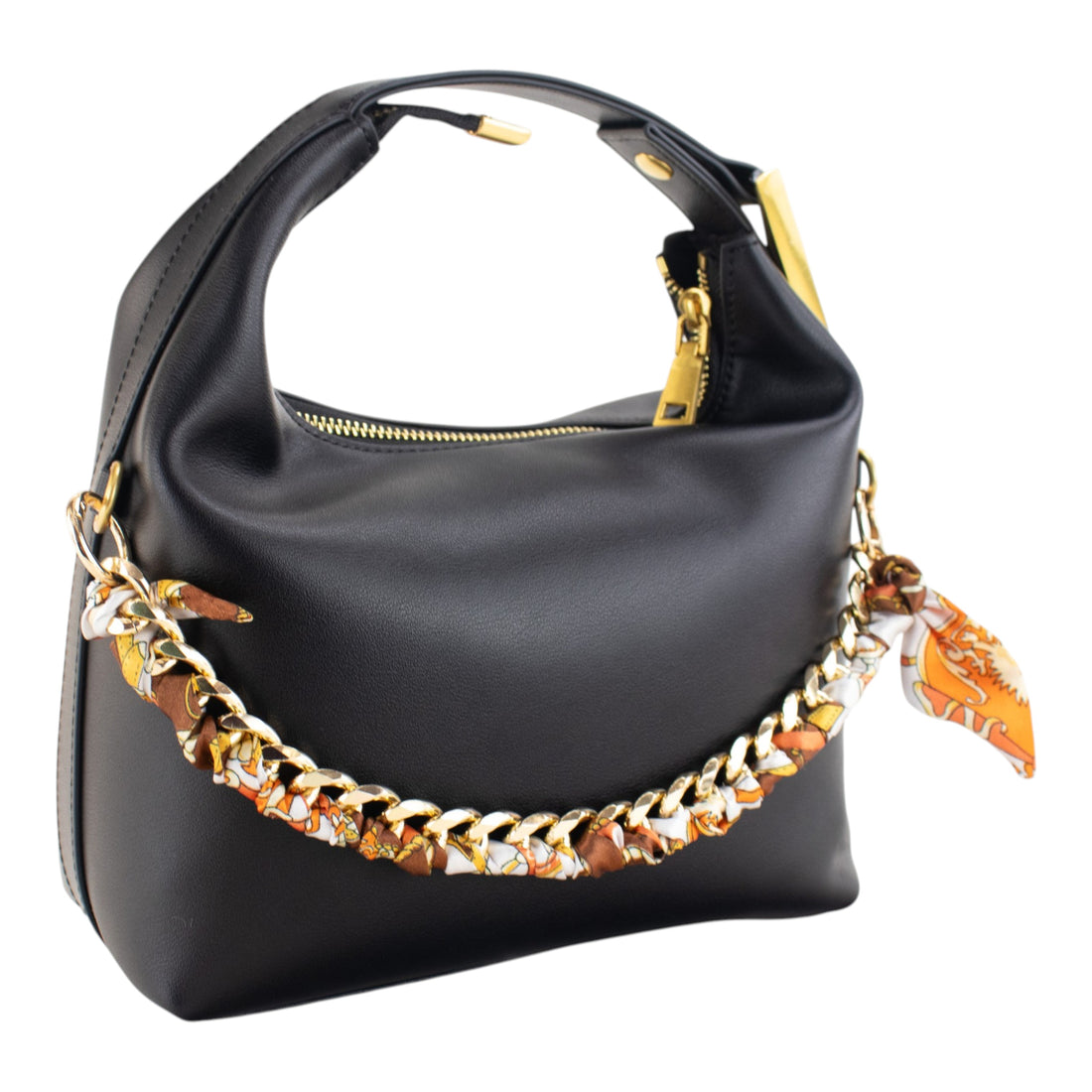 Bolso en piel Pregato Stella Negro