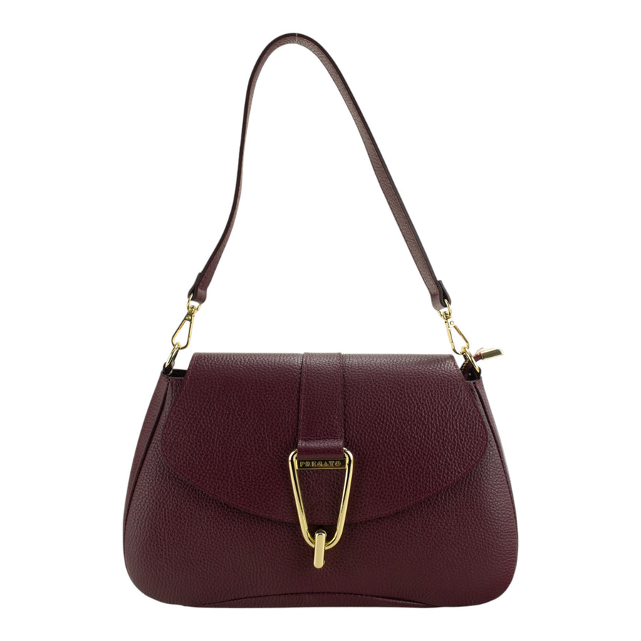 Bolso en Piel Pregato Arezzo Burdeos