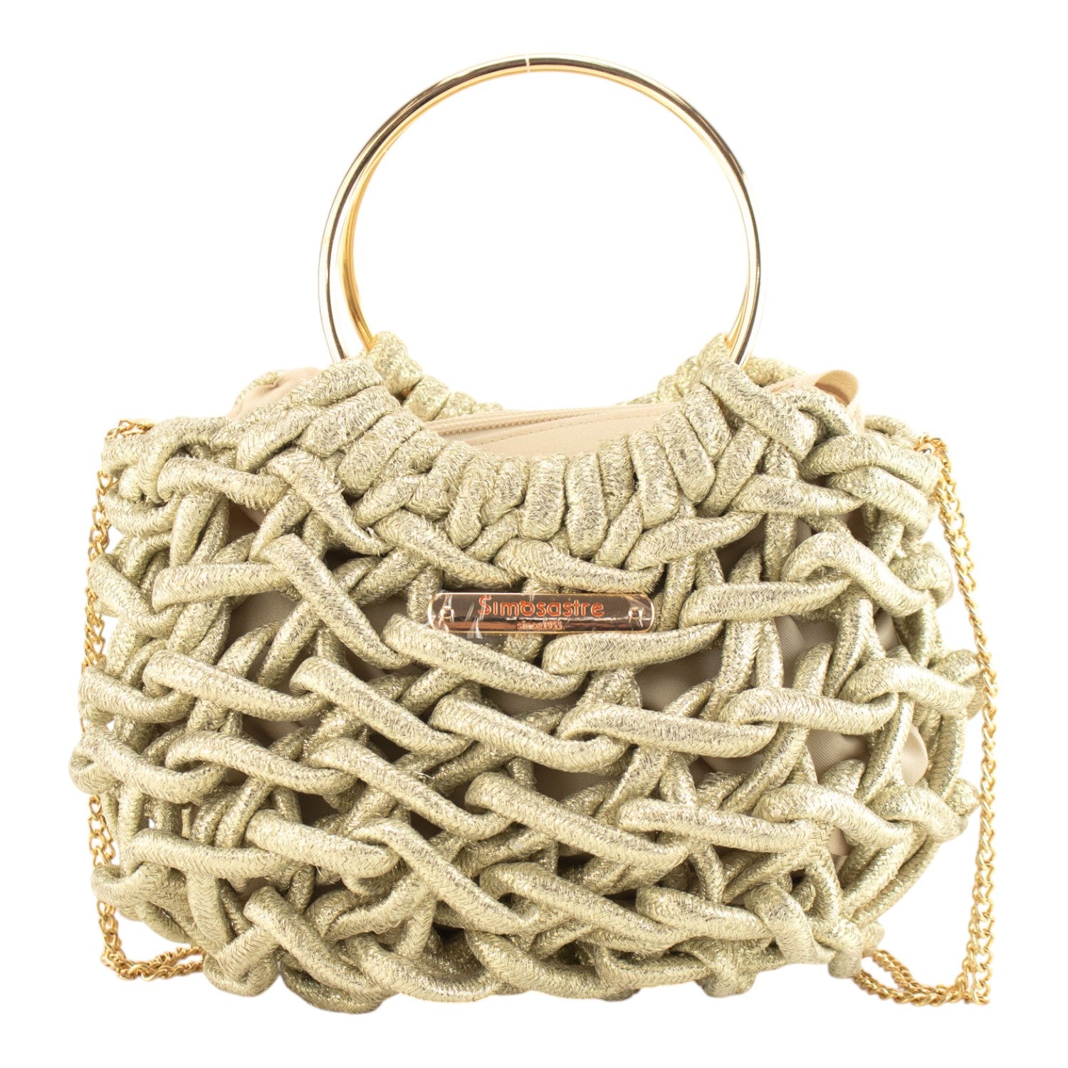 Bolso de mano Eloise Simosastre Oro