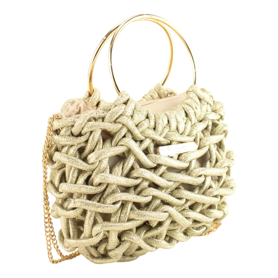 Bolso de mano Eloise Simosastre Oro