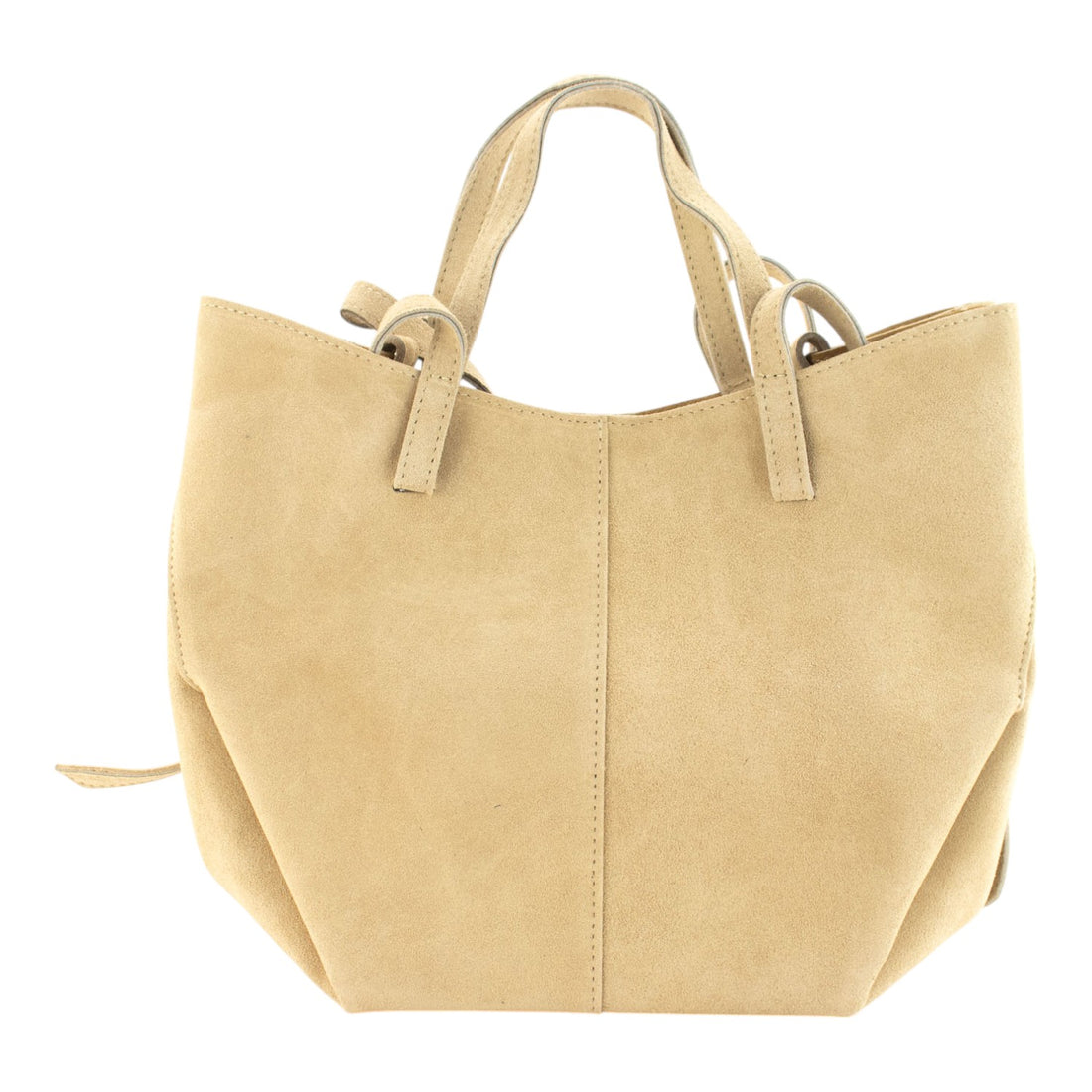 Bolso shopper Piel Pregato Venetto Crema