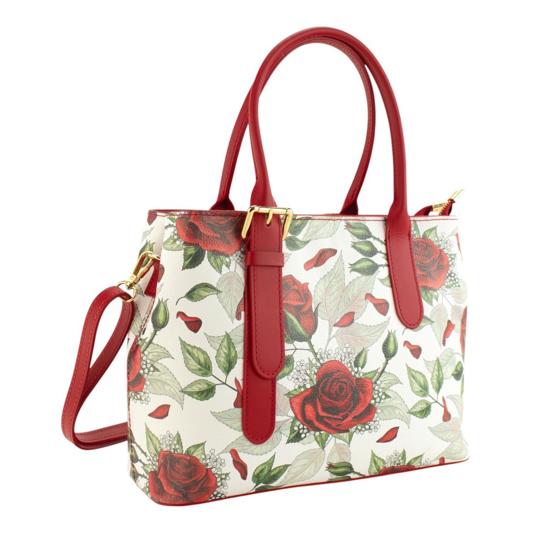 Bolso de mano Piel Pregato Serena Rosas