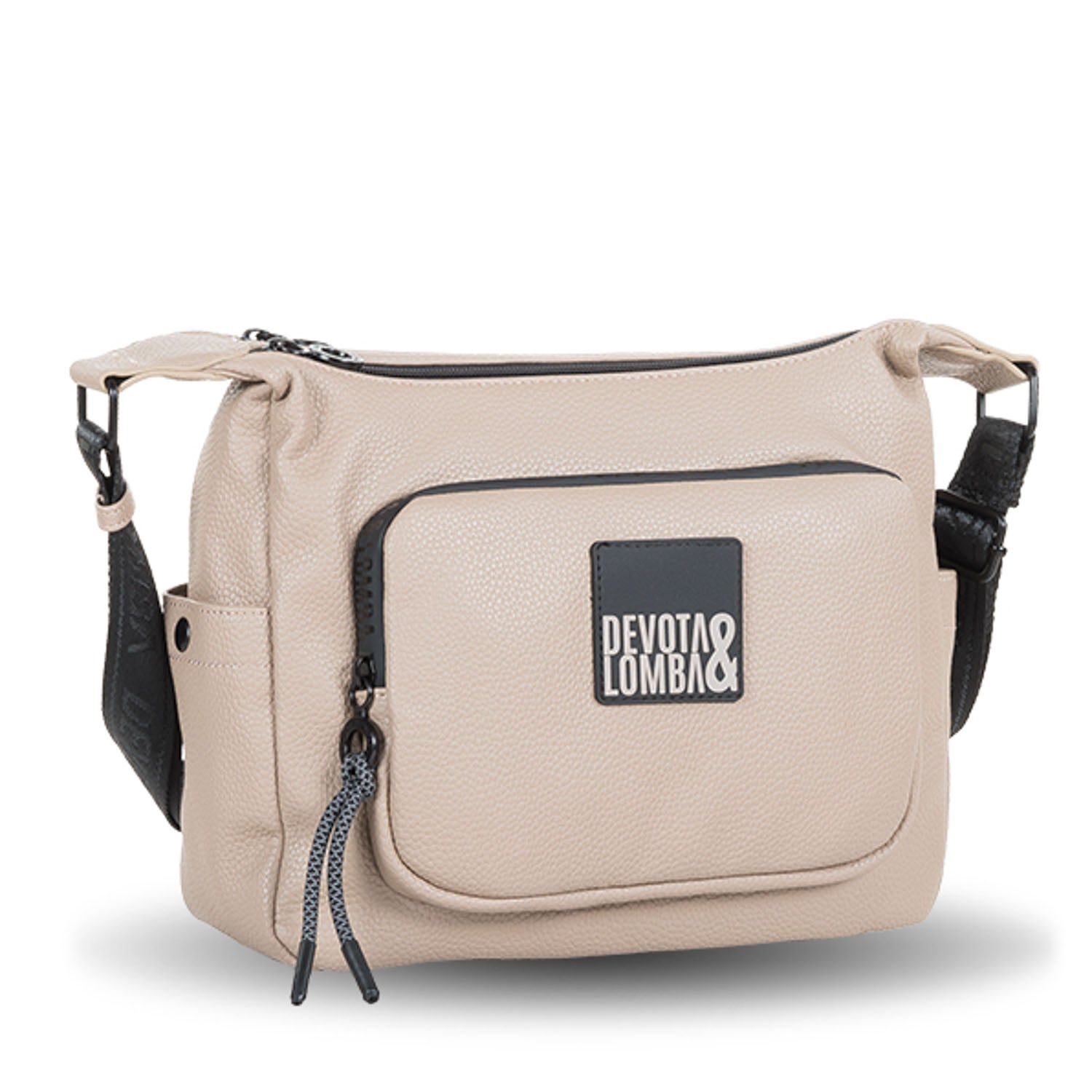 Bandolera doble Devota & Lomba Complex Taupe - KimondoShop