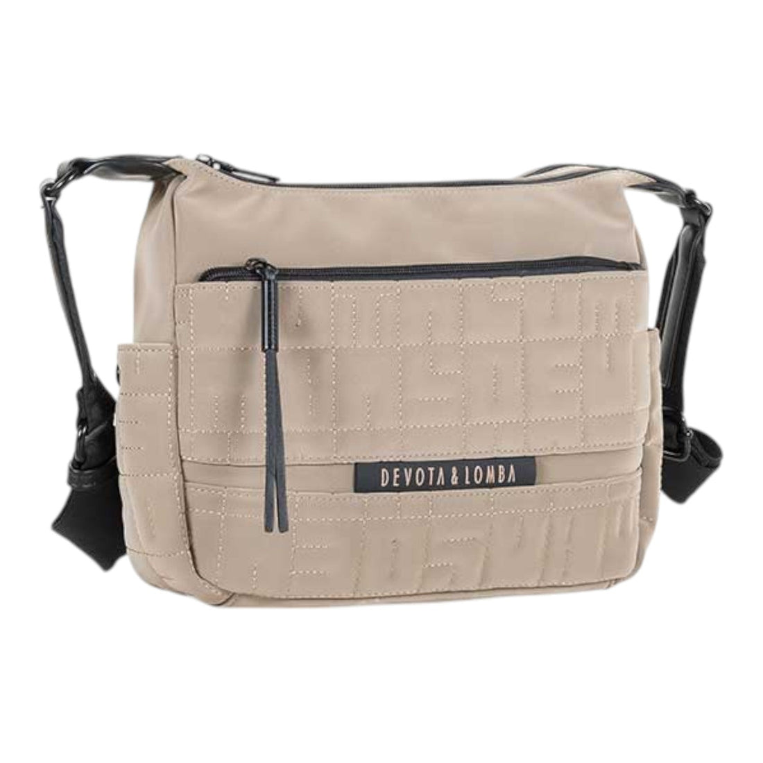 Bandolera doble Devota & Lomba Master Taupe - KimondoShop