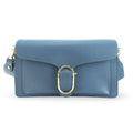 Bandolera Piel Pregato Fíbula Azul - KimondoShop