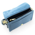 Bandolera Piel Pregato Fíbula Azul - KimondoShop