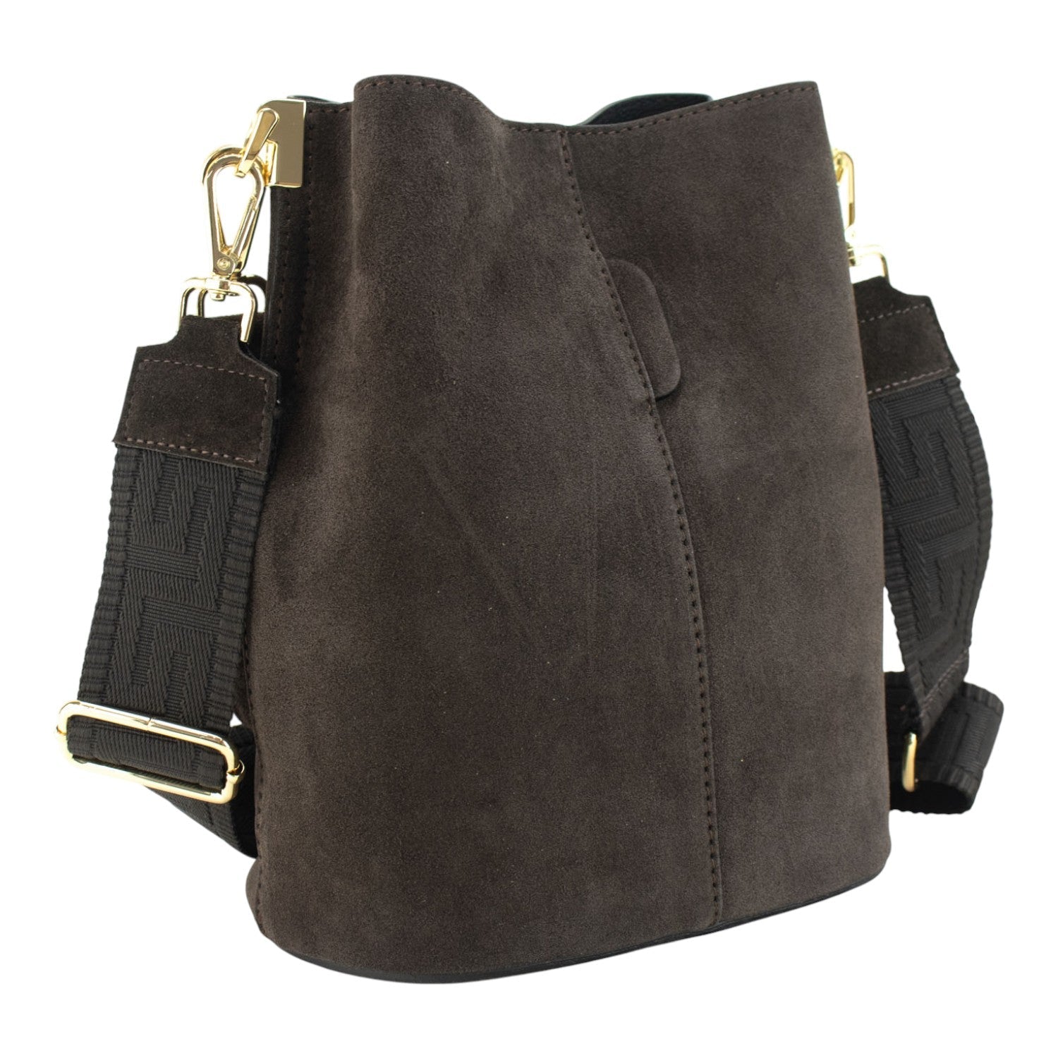 Bandolera Piel Pregato Secchio Peach Chocolate - KimondoShop