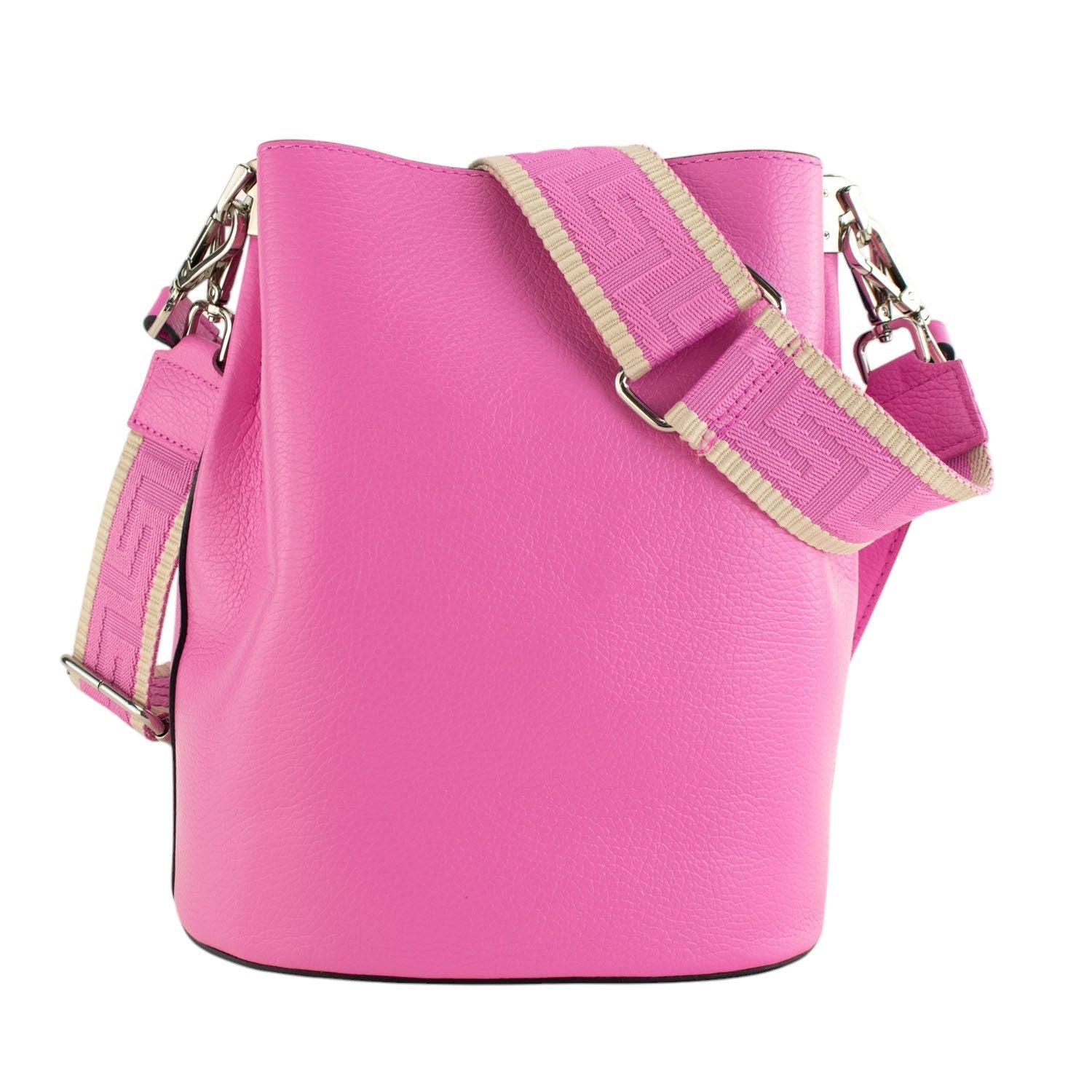 Bandolera Piel Pregato Secchio Rosa chicle - KimondoShop