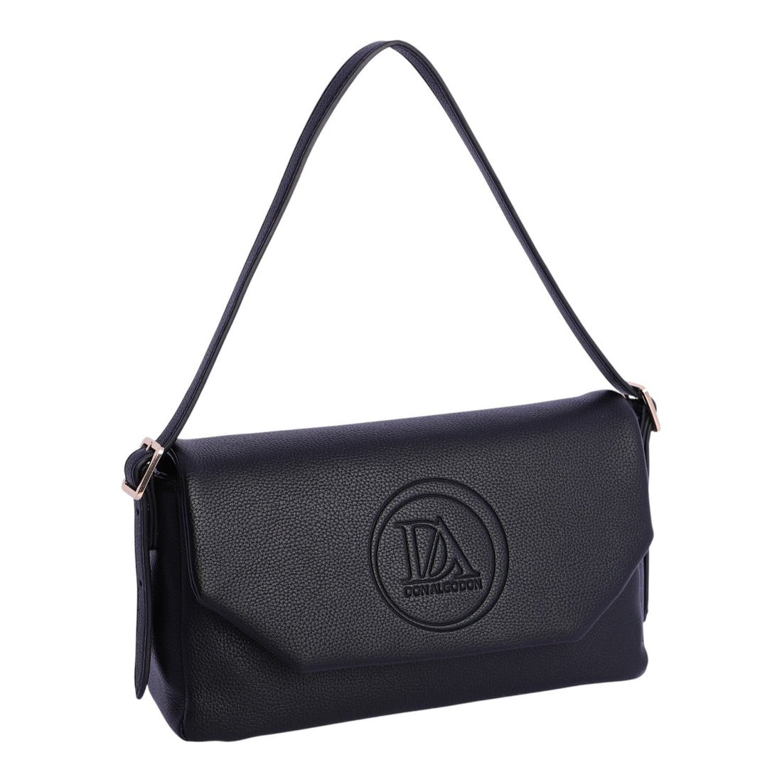 Bandolera solapa Don Algodon Oslo Negro - KimondoShop