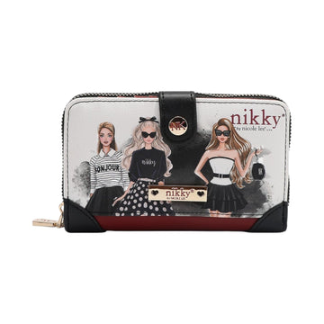 Billetero largo con broche Nikky Trio - KimondoShop