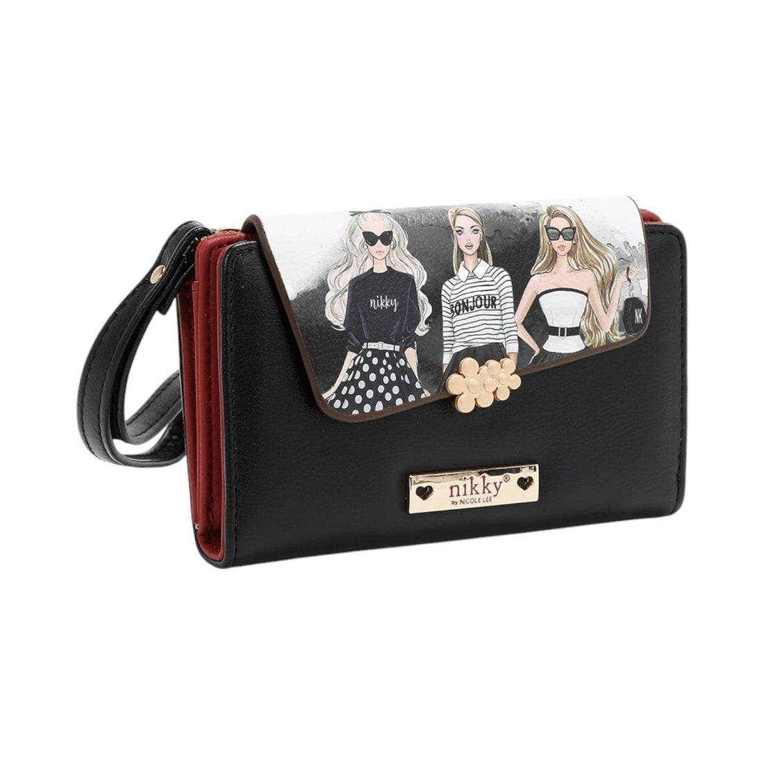 Billetero mediano de solapa Nikky Trio - KimondoShop