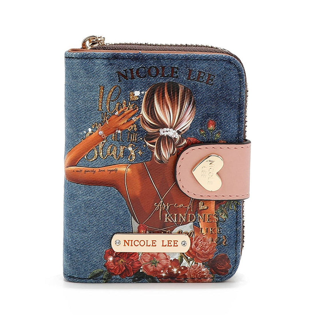 Billetero pequeño Nicole Lee Blind Date Denim - KimondoShop