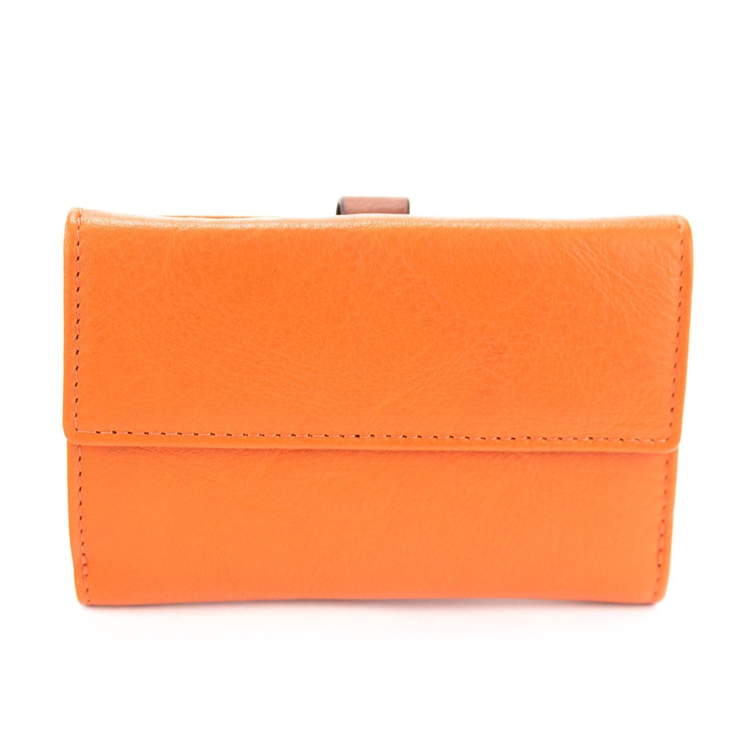 Billetero pequeño Piel Basics JL Piel Rugat Naranja - KimondoShop