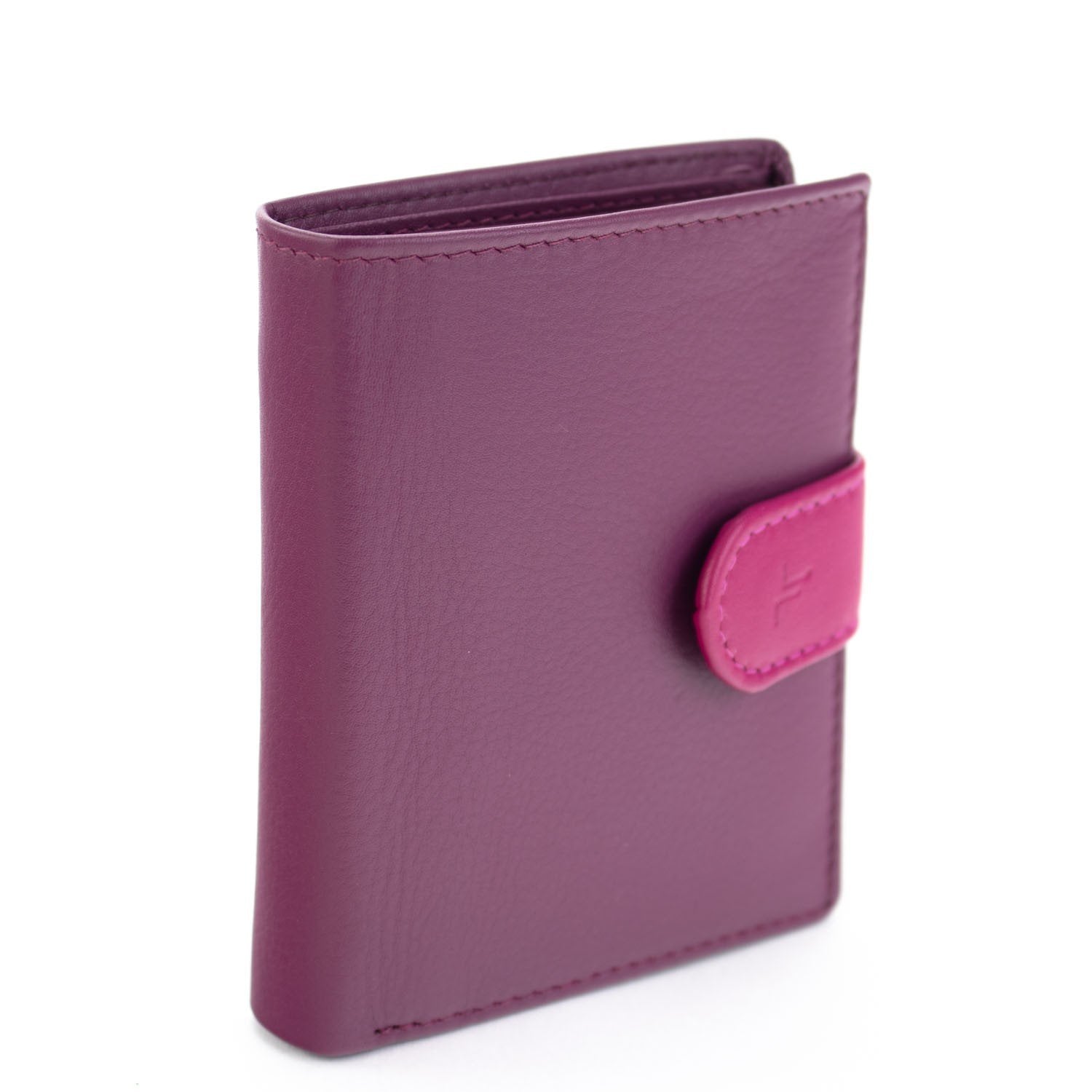 Billetero Piel Basics JL Piel mujer Fucsia - KimondoShop