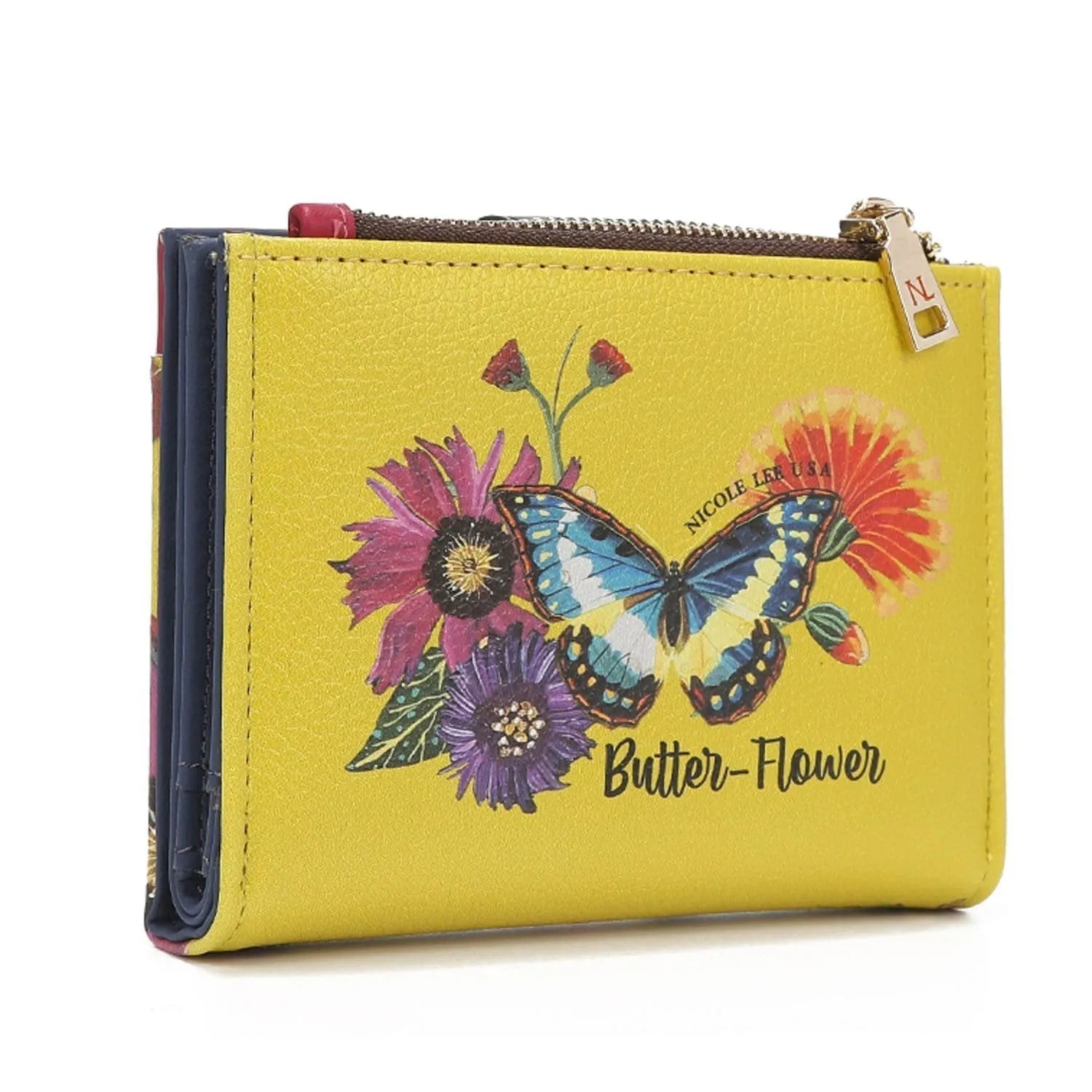 Billetero tarjetero Nicole Lee Butter Flower - KimondoShop