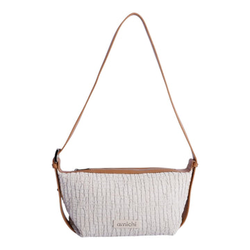 Bolso baguette Amichi Flint Marfil - KimondoShop