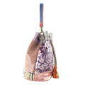 Bolso bombonera en Piel Pregato Simona Lila - KimondoShop