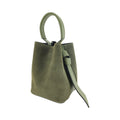 Bolso bucket en Piel Pregato Alessia Ante Verde - KimondoShop