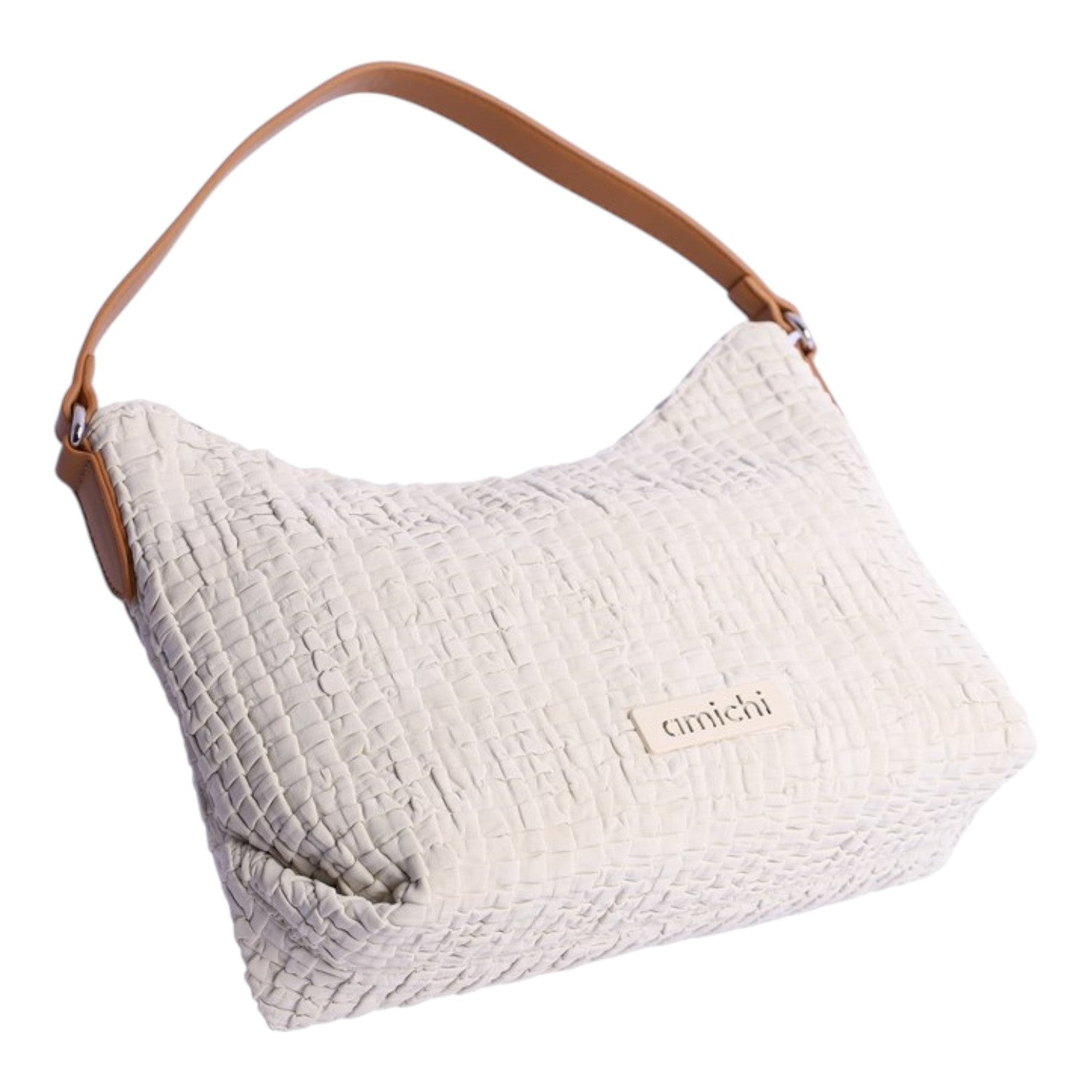 Bolso de hombro Amichi Flint Marfil - KimondoShop