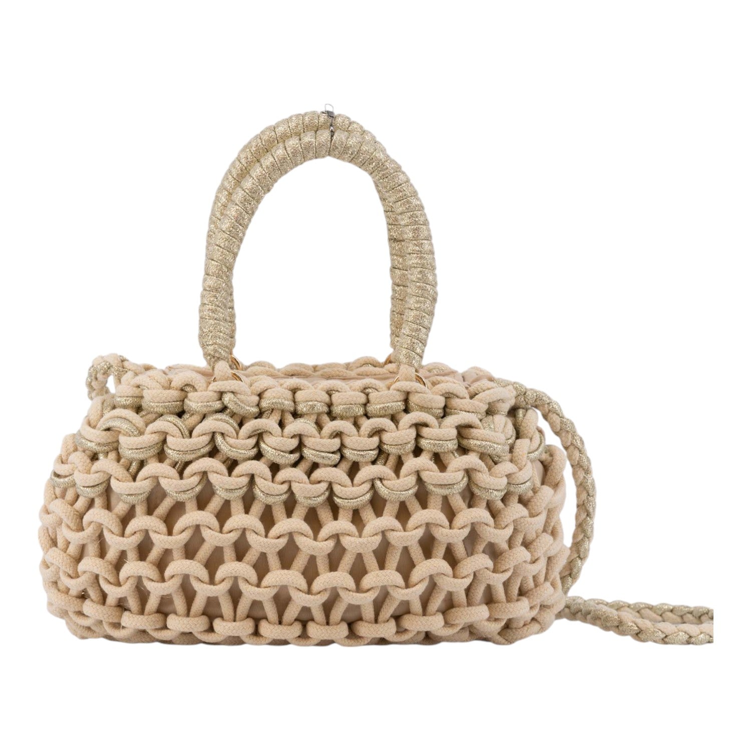 Bolso de mano Cecile Simosastre Beige - KimondoShop