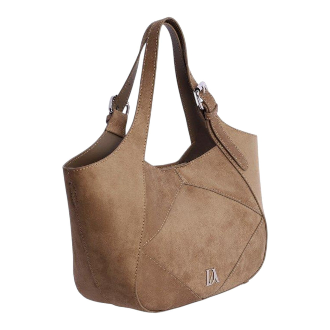 Bolso de mano Don Algodon Urbana Chic Marrón - KimondoShop