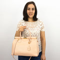 Bolso de mano en Piel Pregato Classic Rosa Salmón - KimondoShop