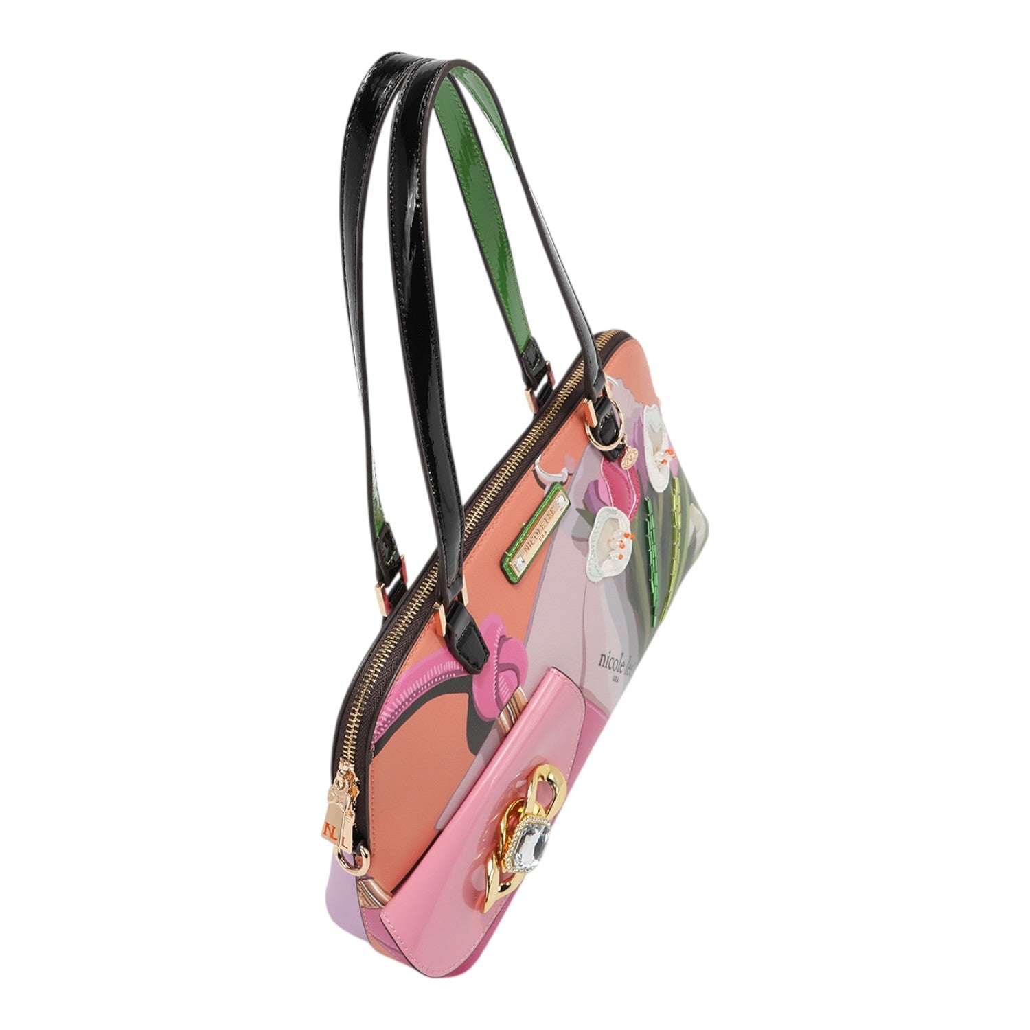 Bolso de mano Nicole Lee Violet Blossom - KimondoShop