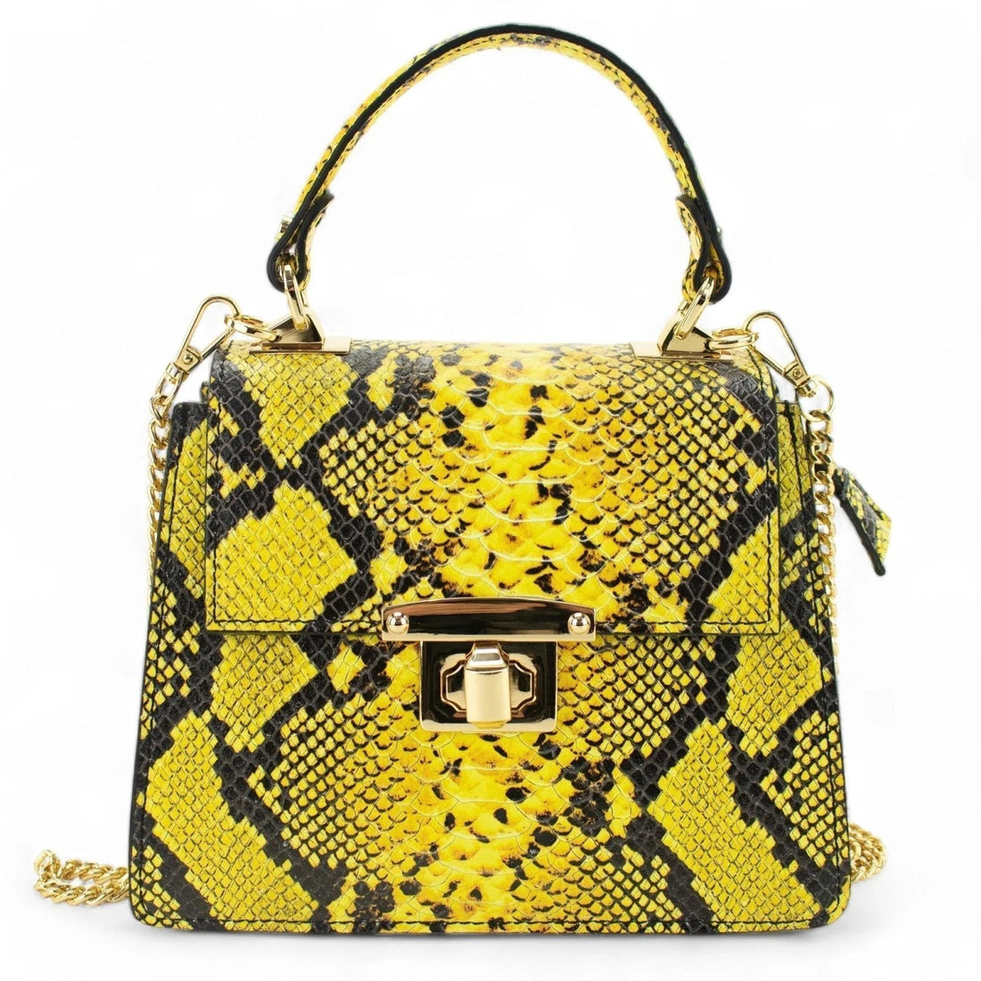 Bolso de mano Piel Pregato Gekko Amarillo - KimondoShop