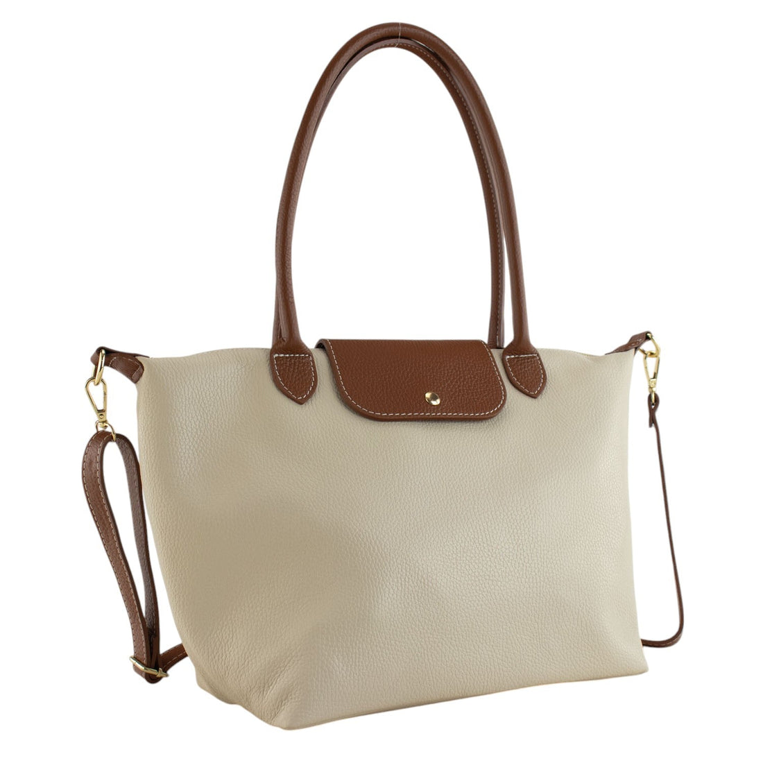 Bolso de Piel Pregato Allure Beige - KimondoShop