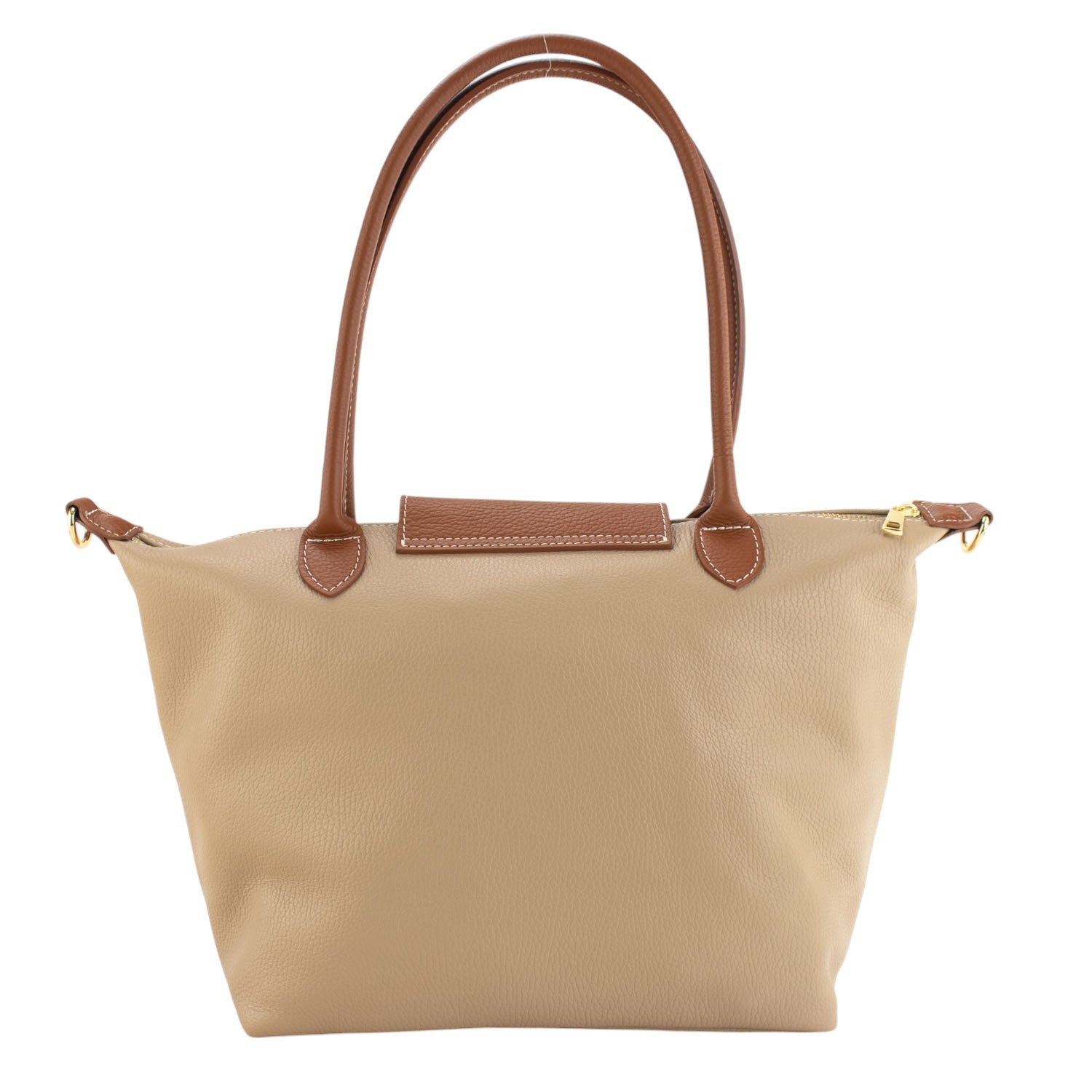 Bolso de Piel Pregato Allure Taupe claro - KimondoShop