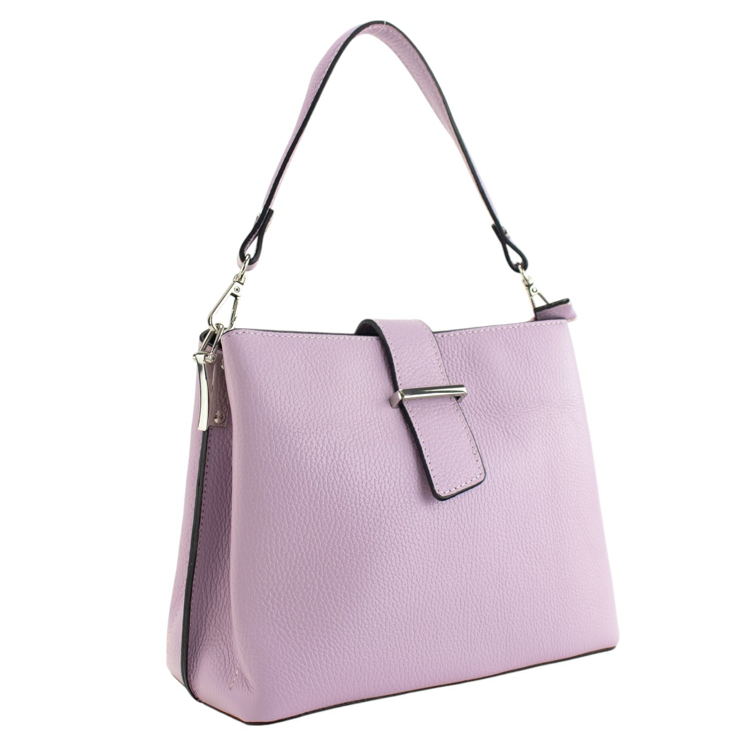 Bolso de Piel Pregato Eterea Malva - KimondoShop