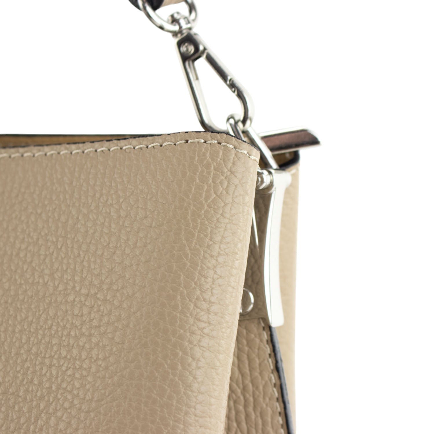 Bolso de Piel Pregato Eterea Taupe claro - KimondoShop