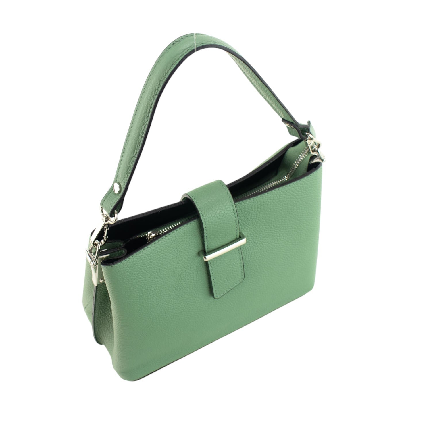 Bolso de Piel Pregato Eterea Verde aguamarina - KimondoShop