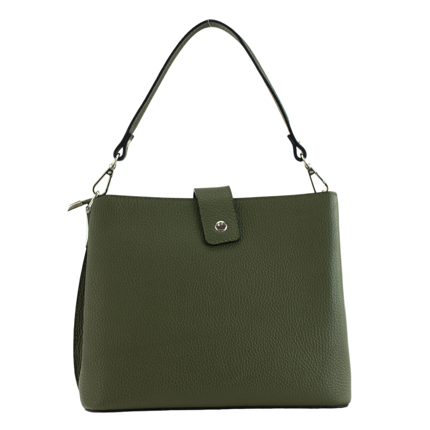 Bolso de Piel Pregato Eterea Verde oliva - KimondoShop