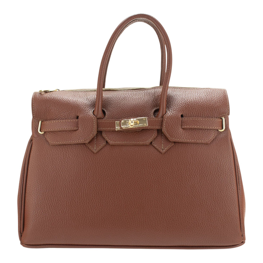 Bolso de Piel Pregato Juliette Avellana - KimondoShop