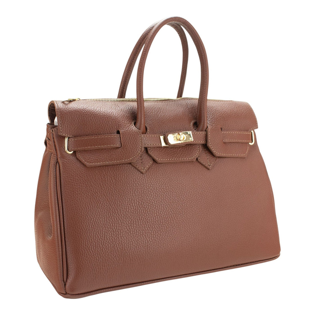 Bolso de Piel Pregato Juliette Avellana - KimondoShop