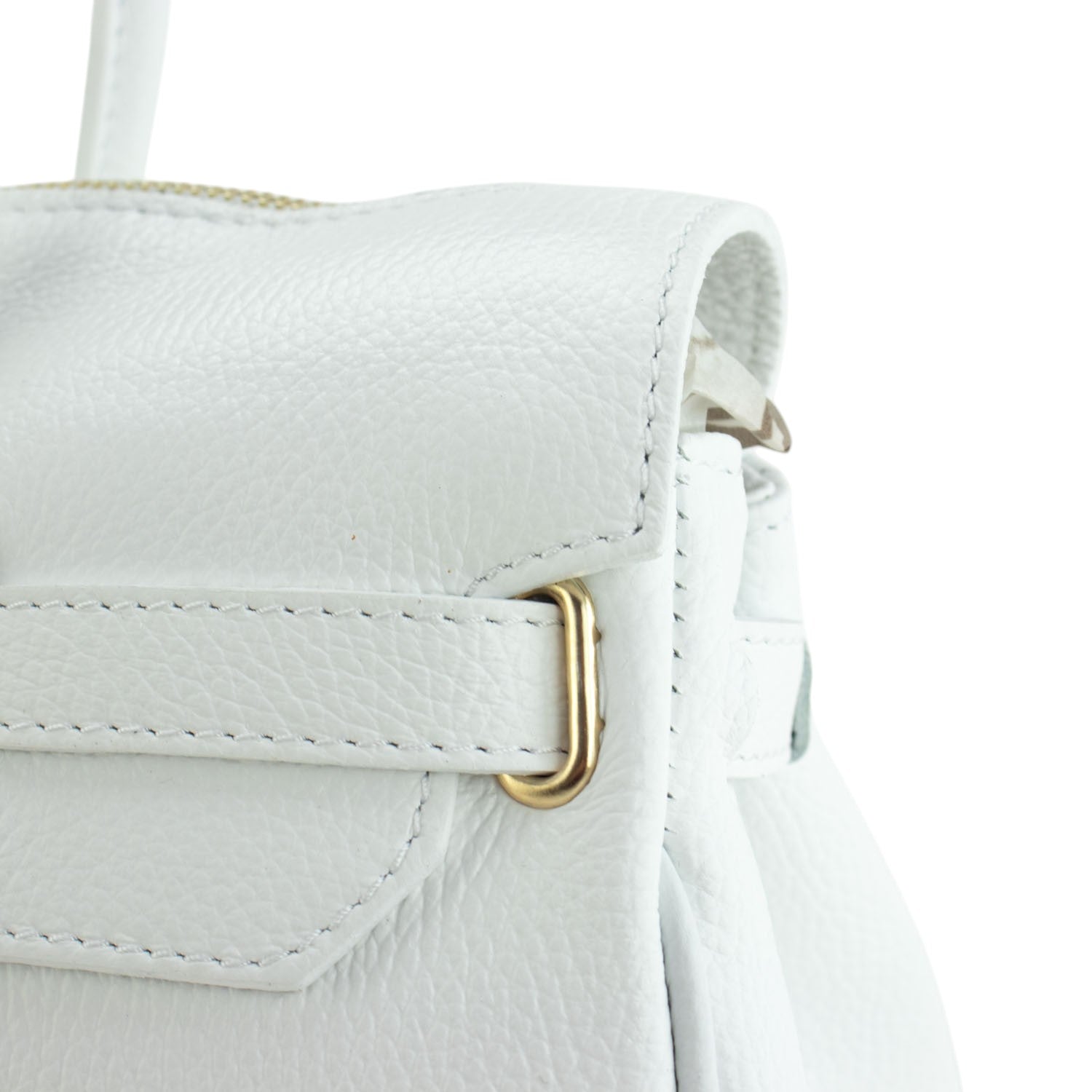 Bolso de Piel Pregato Juliette Blanco - KimondoShop
