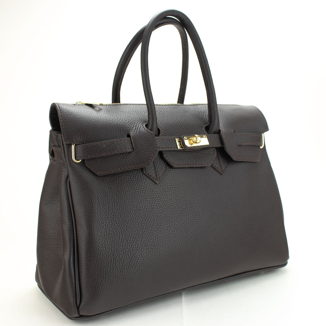 Bolso de Piel Pregato Juliette Chocolate - KimondoShop