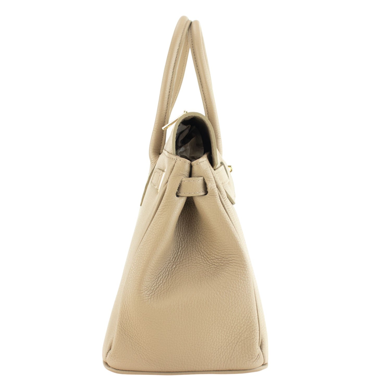 Bolso de Piel Pregato Juliette Taupe claro - KimondoShop