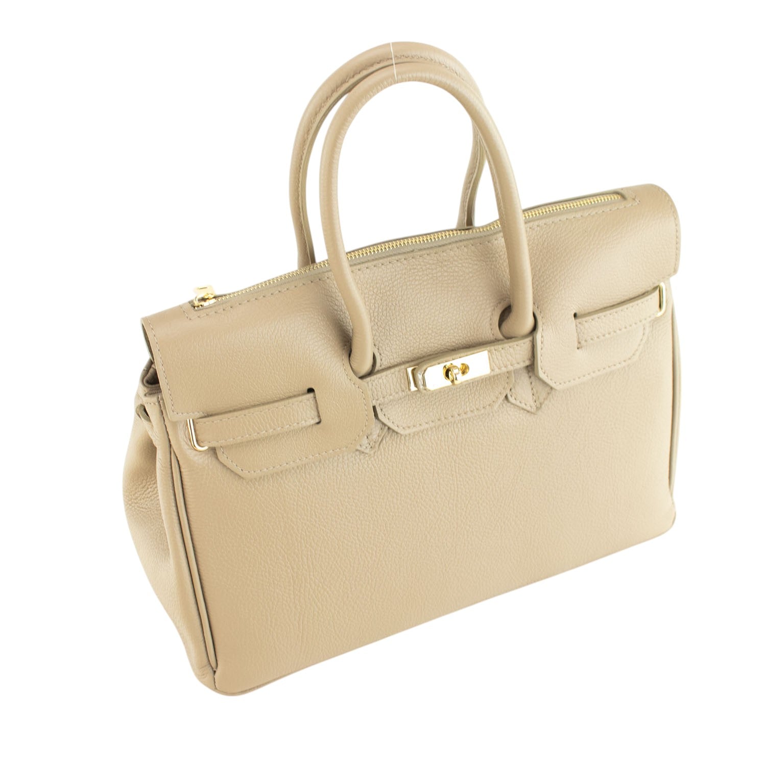 Bolso de Piel Pregato Juliette Taupe claro - KimondoShop