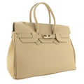 Bolso de Piel Pregato Juliette Taupe crema - KimondoShop