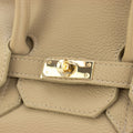 Bolso de Piel Pregato Juliette Taupe crema - KimondoShop