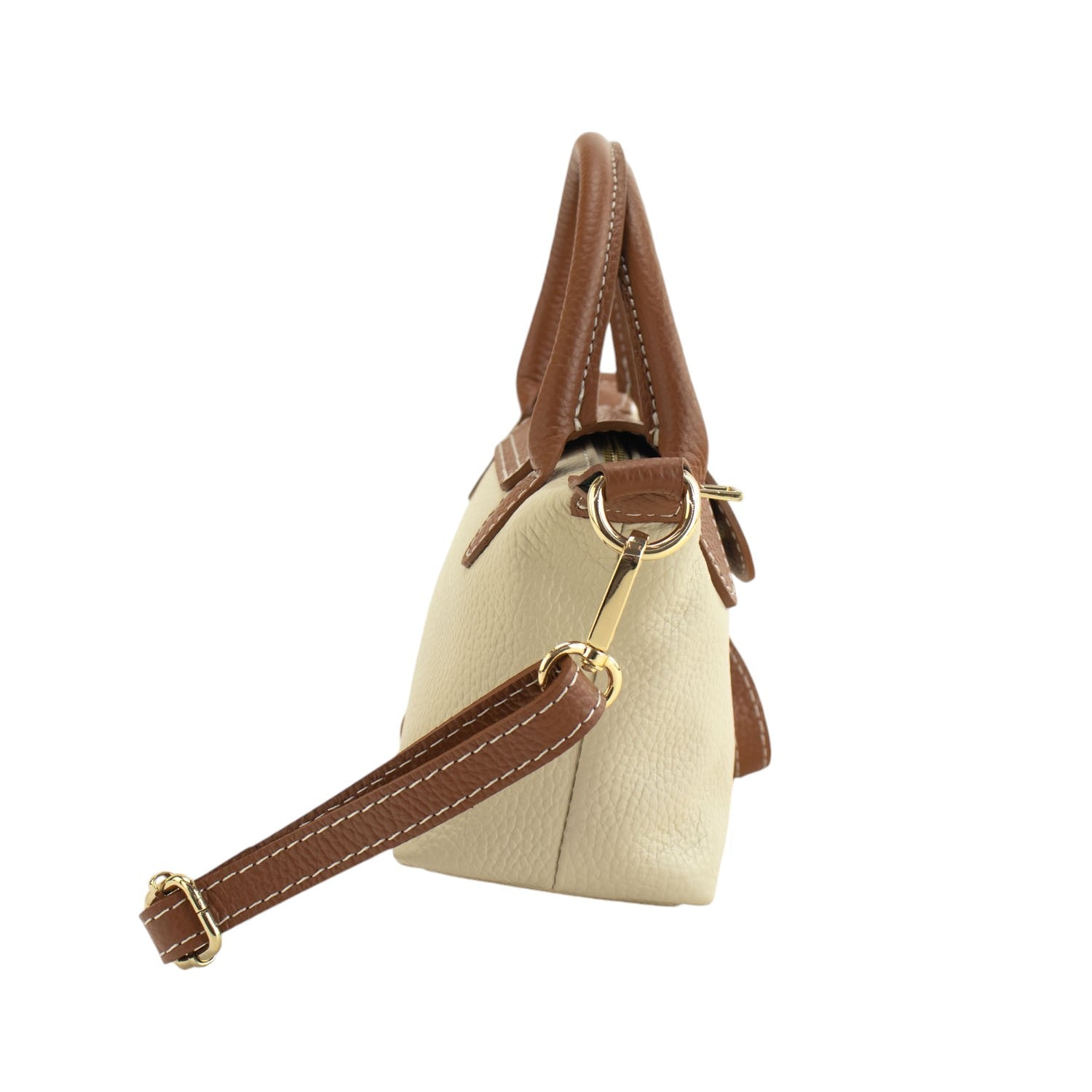 Bolso de Piel Pregato Piuma Beige - KimondoShop