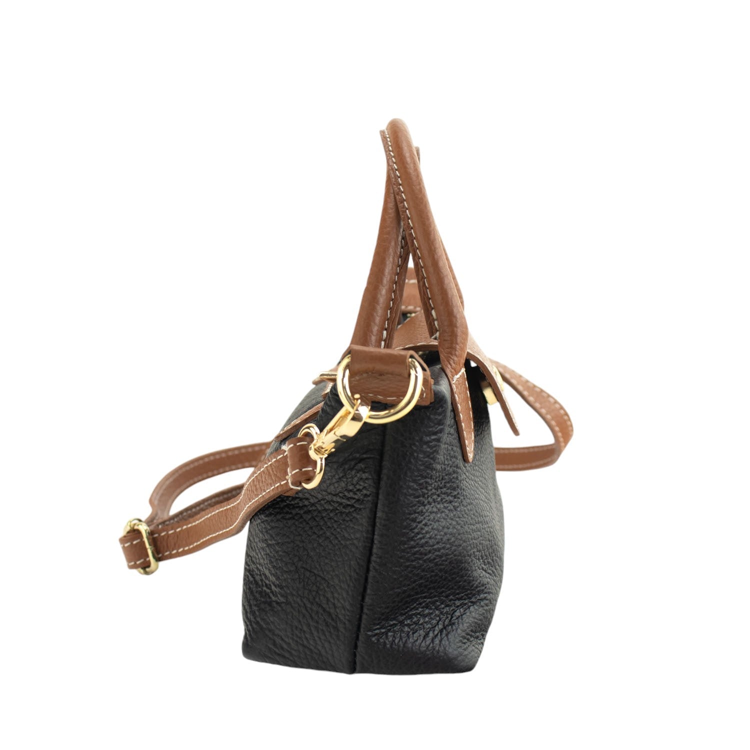 Bolso de Piel Pregato Piuma Negro - KimondoShop