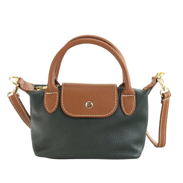 Bolso de Piel Pregato Piuma Verde Eden - KimondoShop