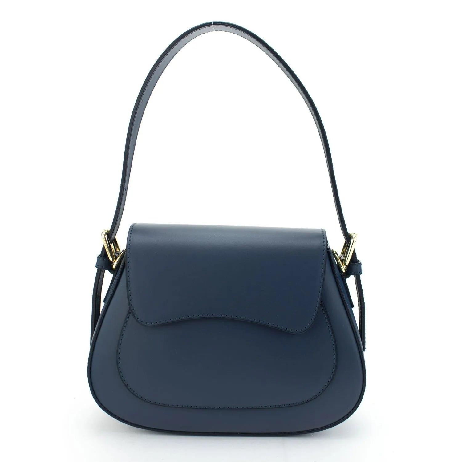 Bolso de Piel Pregato Sigma Azul marino - KimondoShop