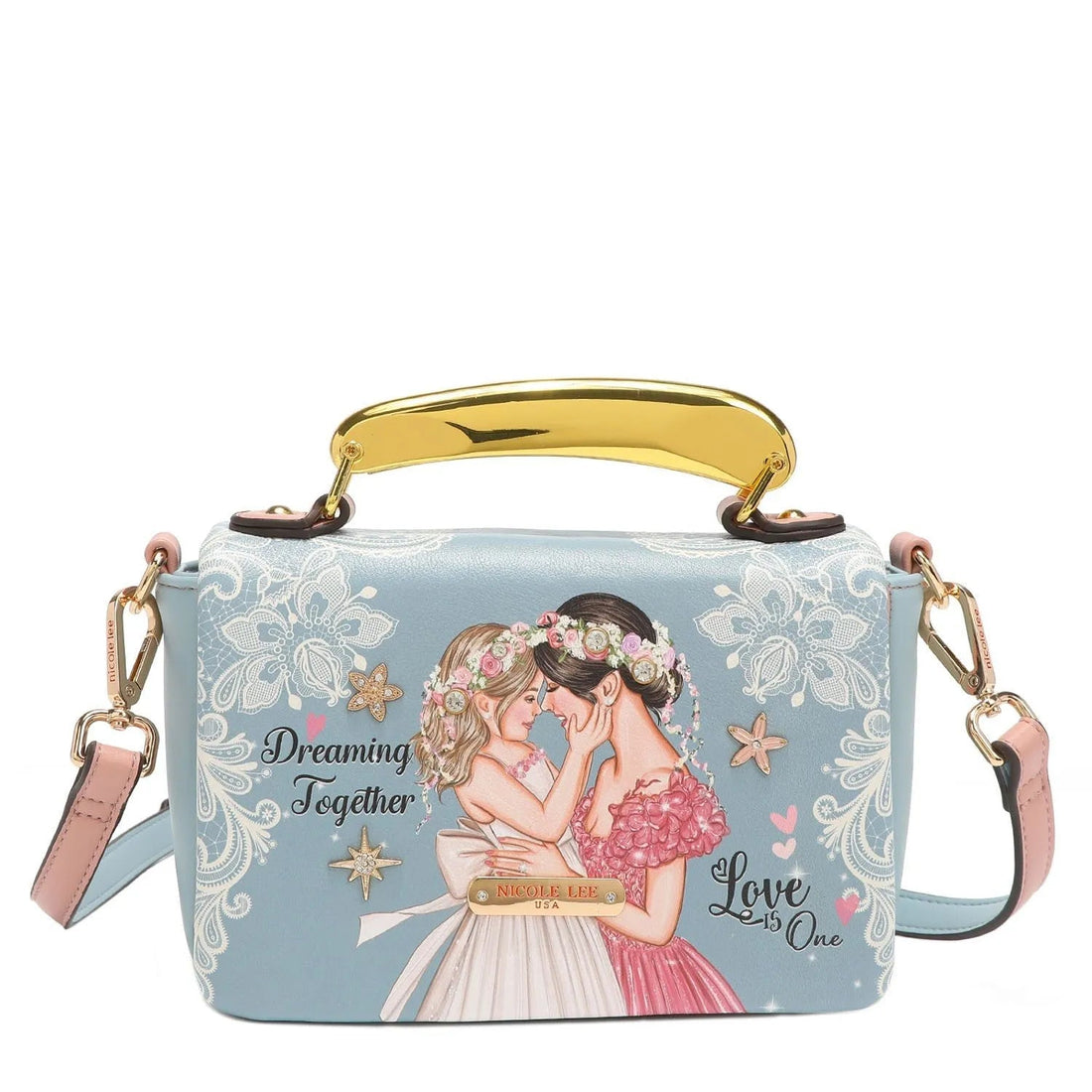 Bolso de solapa asa dorada Nicole Lee Dreaming Together - KimondoShop