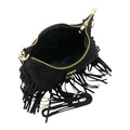 Bolso en piel Pregato Aube Ante Negro - KimondoShop