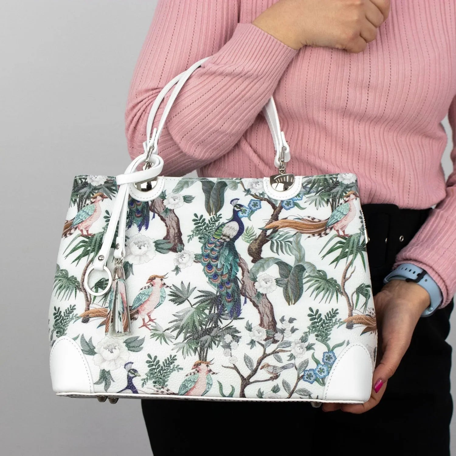 Bolso en piel Pregato Eleganza Majestic Bird - KimondoShop