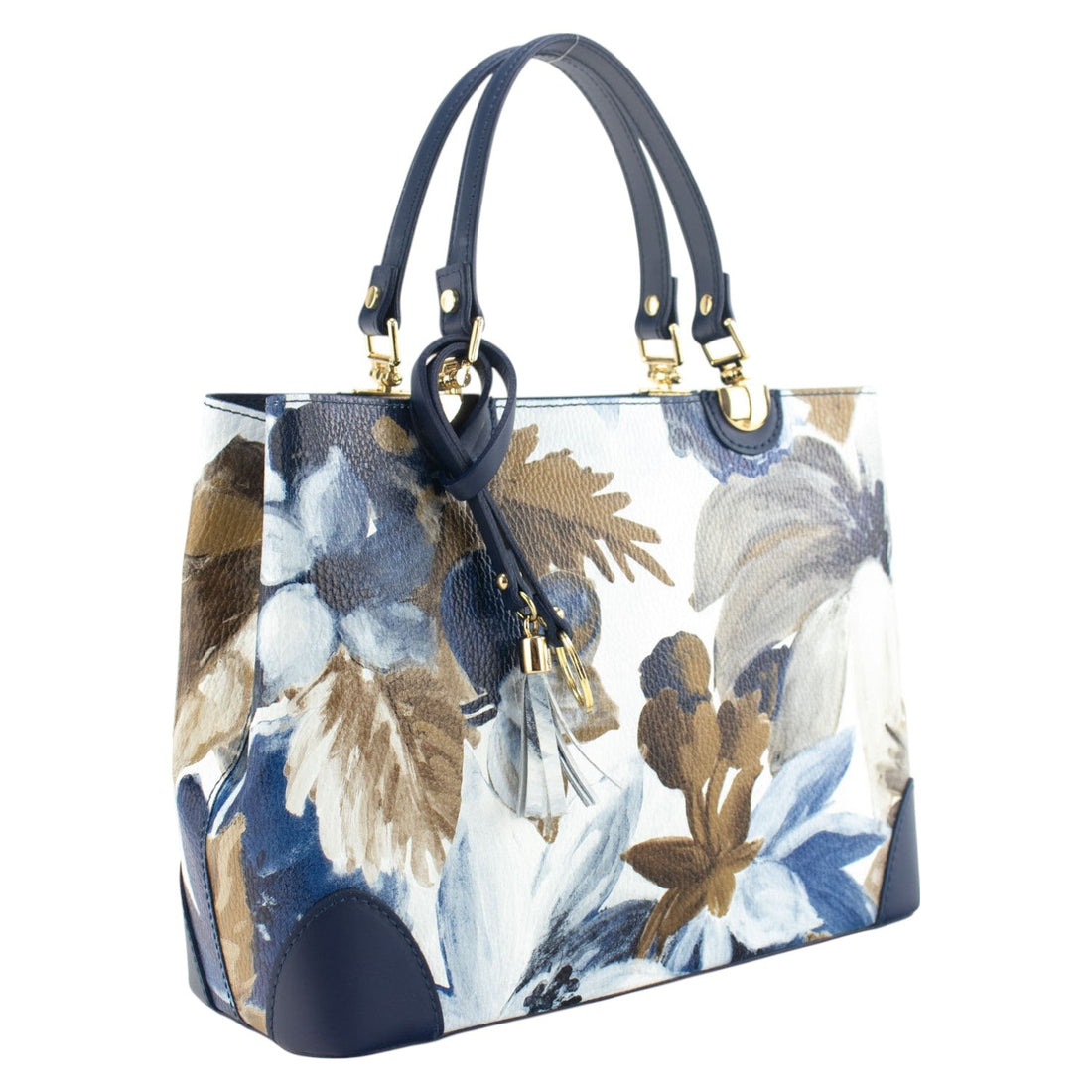 Bolso en piel Pregato Eleganza Vintage Bloom - KimondoShop